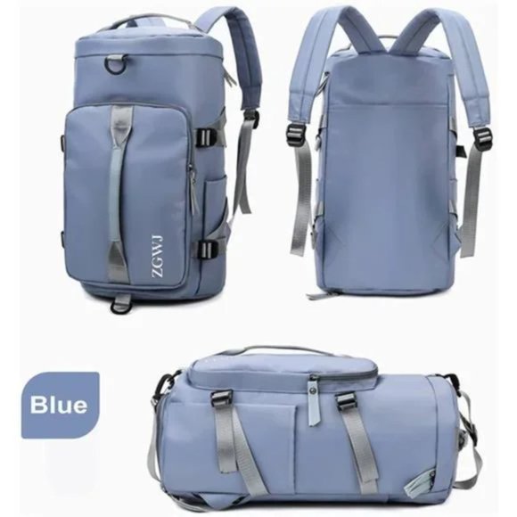 New Waterproof Fold Able and Expandable Weekender Bag NG-Blue - Picture 3 of 7